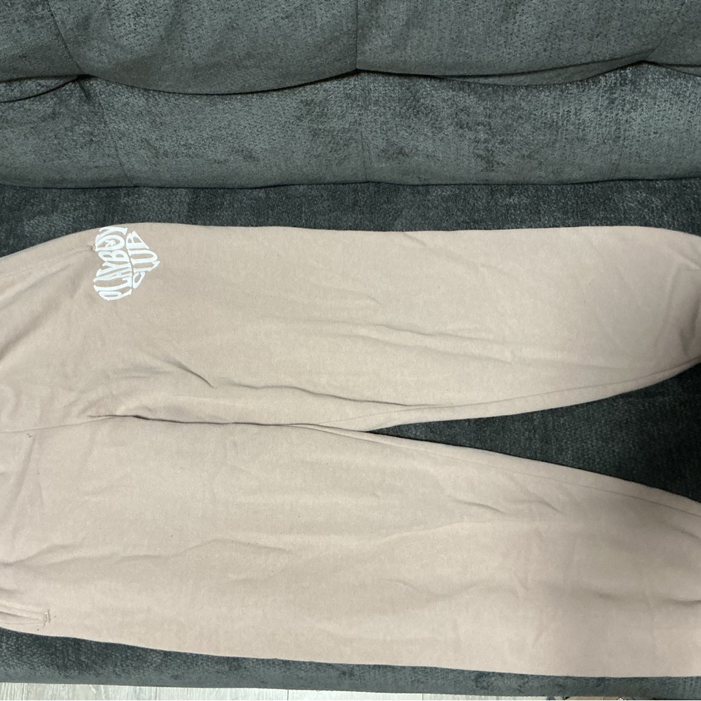2 Piece PLAYBOY Beige Ankle Pants With sweater